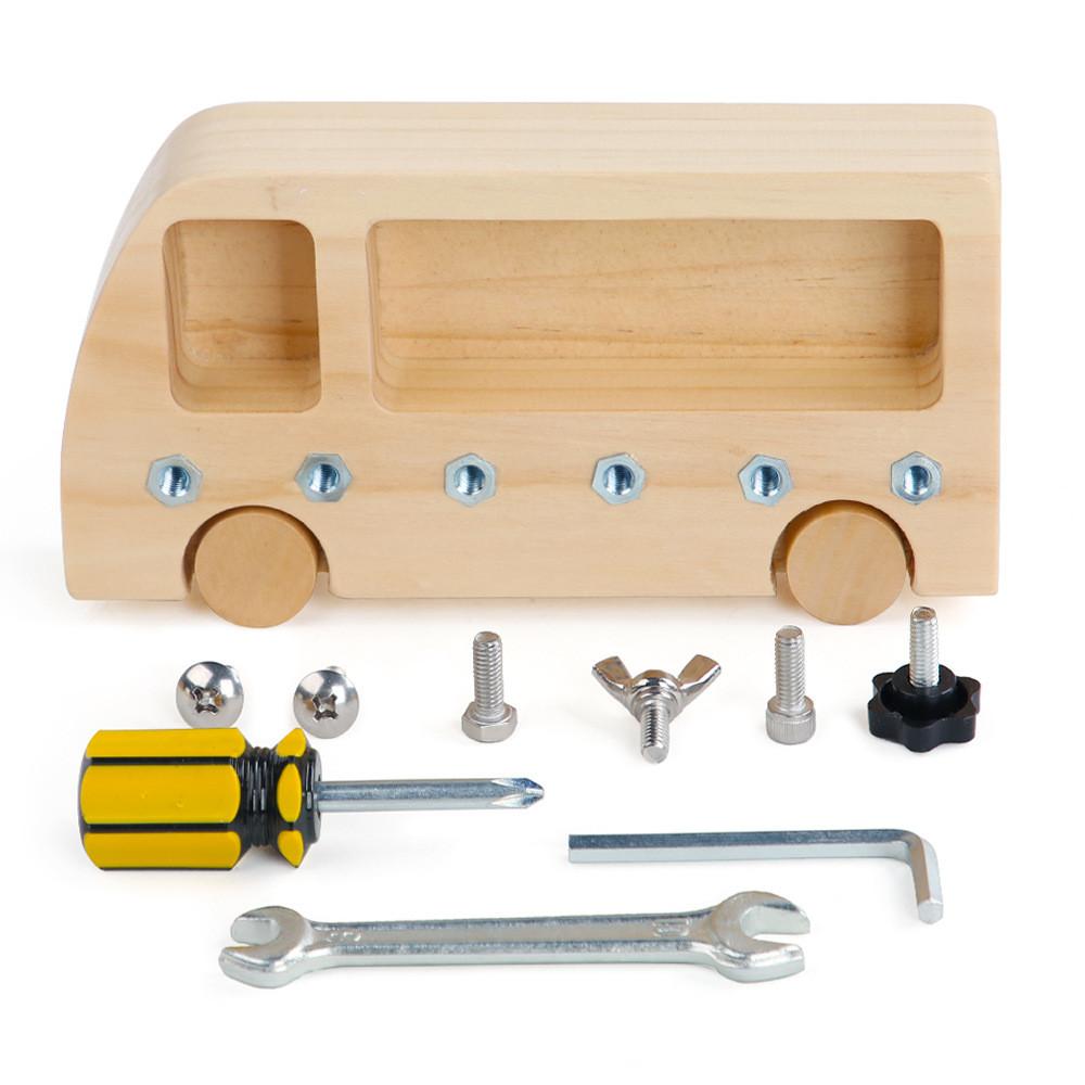 Wooden Dismounting Us Puzzle Diy Stem Toy For Preschool Learning