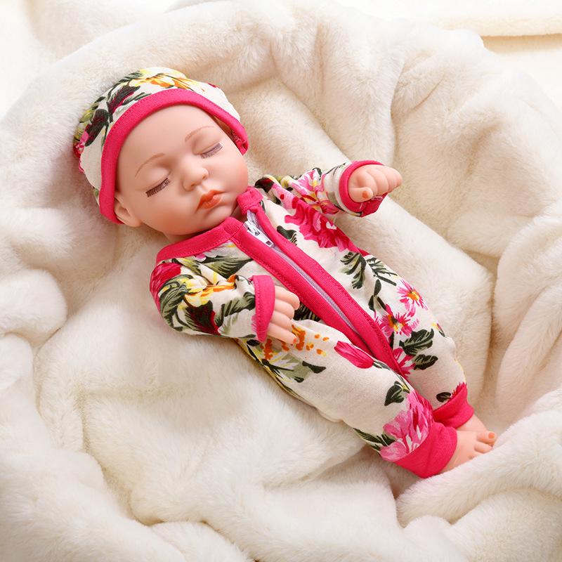 Силиконовая кукла-реборн 30 см - Мягкий спутник для сна и игрушка для детских ролевых игр