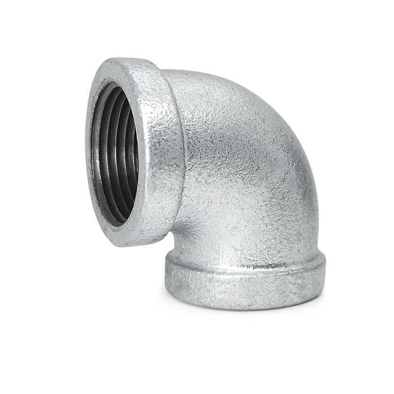 Galvanized Malleable Iron 90-Degree Elbow