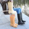 Rain Shoes Women's High Rain Boots Wear Thick-soled Waterproof Long Tube Women's Water Shoes Outdoor Non-slip Seamless Glue Shoes