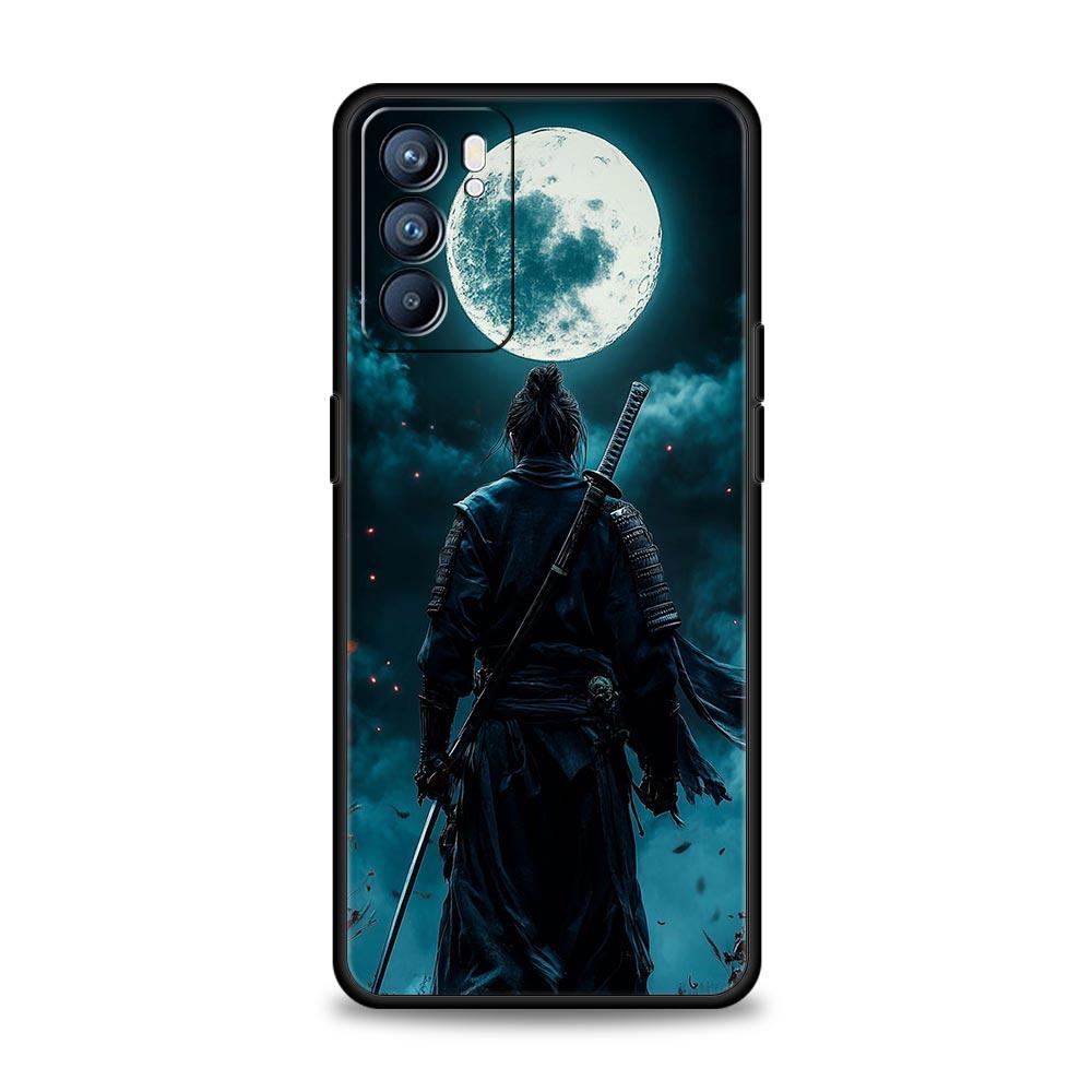 Японский Бусидо Самурай Чехол Для Oppo Reno13 Reno12 Reno11 F Reno10 Pro A54 5G Find X5 A53 A52 A9 A17 4G A79 A80 A98 Обложка