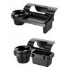 Black Car Door Cup Holder Dual Hanging Hooks Phone Organizer Portable Key Organizer  Universal
