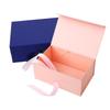 White Large Flip Lid Gift Box with Ribbon - Universal Folding Empty Box