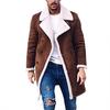 Men's Wool Jacket Warm Winter Trench Long Outwear Button Smart Overcoat Coats