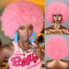 Synthetic Afro Women Fashion Puff Kinky Curly Wig Fiber Natural Cosplay Daily Wear Fluffy Curly Wig