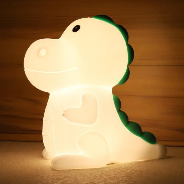 Veilleuse Dinosaure pour enfants,lampe de chevet LED portable et rechargeable pour la chambre des tout-petits