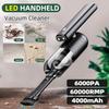 5V 60000RMP Folding Car Vacuum Cleaner 50W Cordless Strong Suction Portable Mini Hand Vacuum LED Light Rechargeable for Car Interior Home