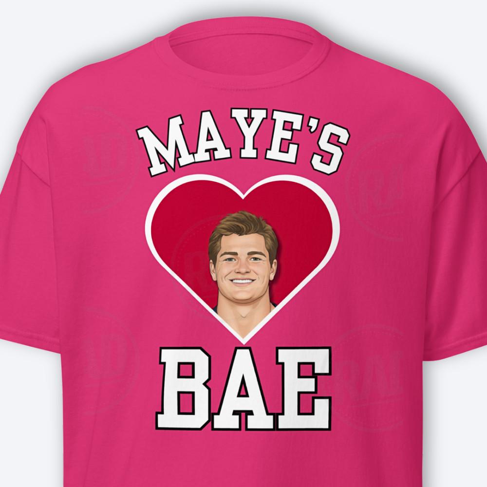 Drake Maye Shirt Maye’s Bae TShirt Patriots Valentines Day New England Unisex T Unisex T-Shirt