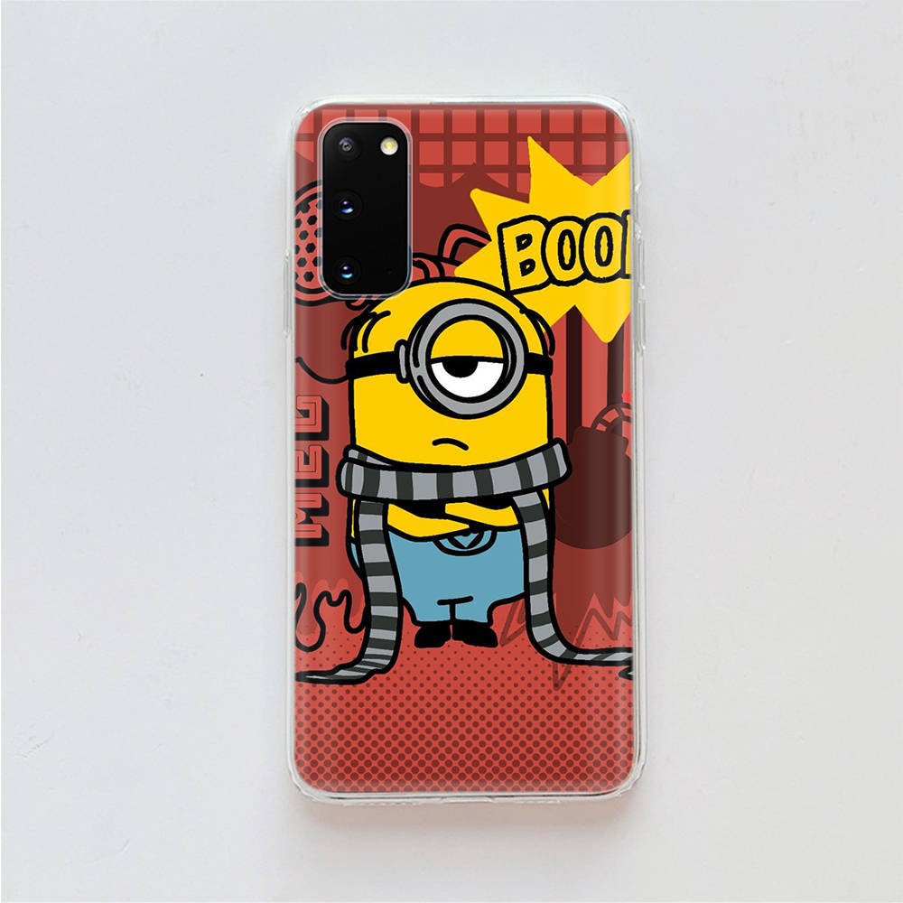 AM29 Миньоны мультфильм прозрачный чехол для Samsung A04 A14 A23 A34 A54 M23 M33 M52 M53 Realme 10 9 C30S C35 C55 VIVO Y02 Y21 Y33S Y51 X80 V25 крышка