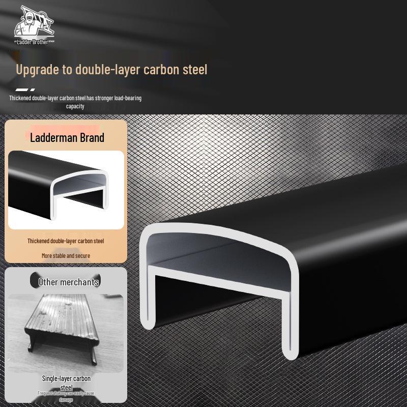 Reinforced Herringbone Ladder: Extra Thick Household Folding and Climbing Stool for Professional Use