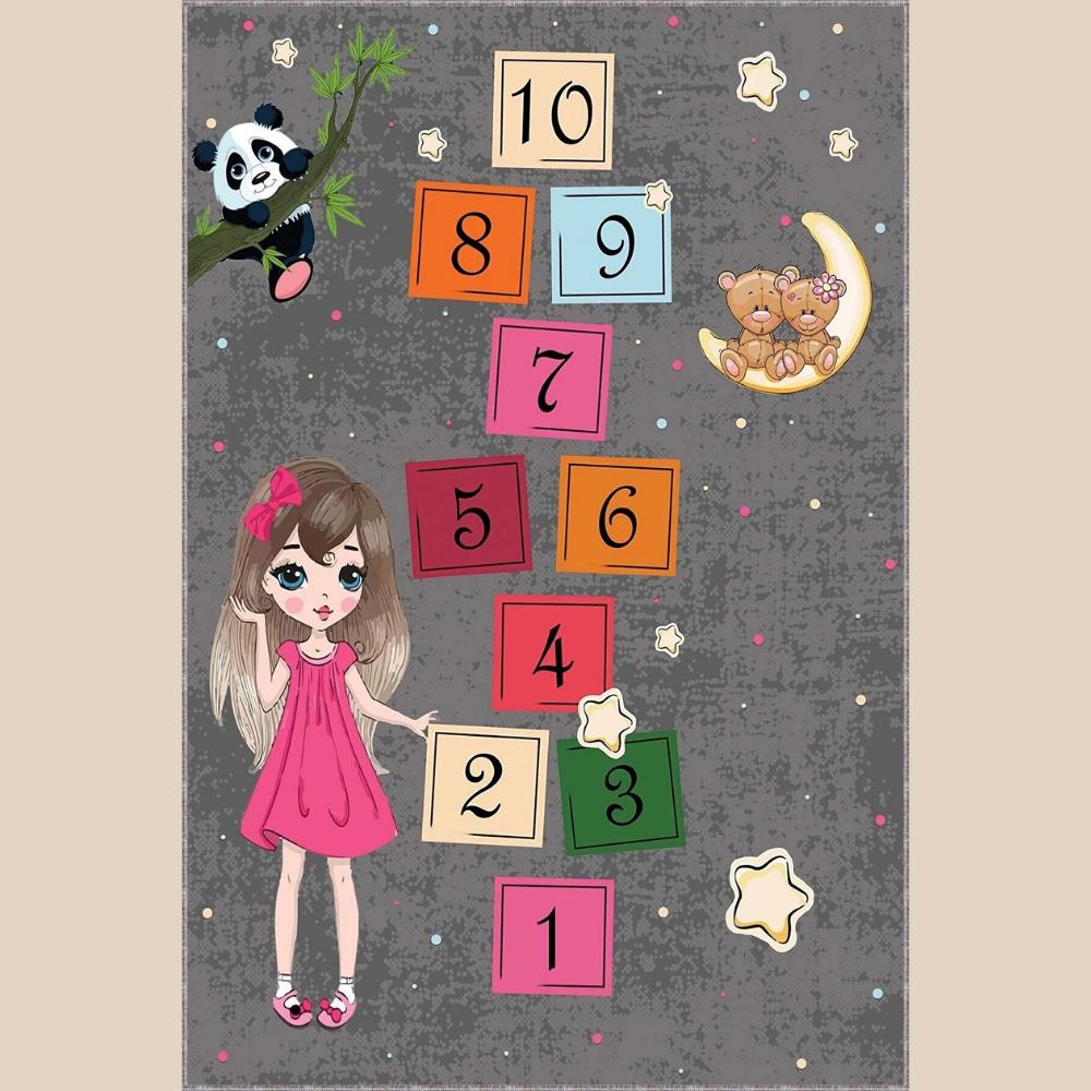 Miru Home Digital Print Washable Non-Slip Dot Base Living Room,Children and Baby Carpet Mcb-2