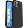 Protective Case - E.F.CONNECTION - for iPhone 14 Pro - Flexible - Black - Silicone TPU
