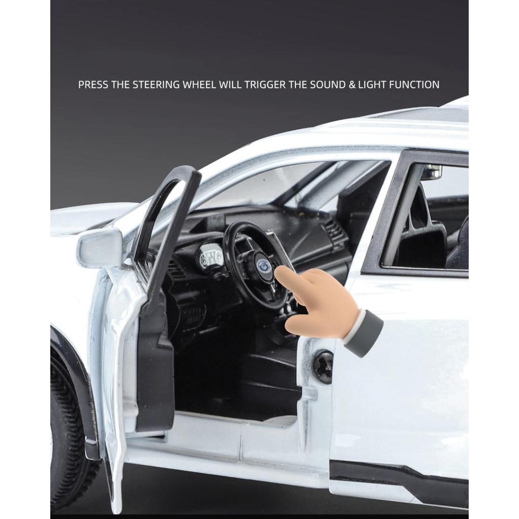 1/30 Subaru Forester Внедорожник Сплав Мускул-кар Модель Звук и Свет Оттяни Назад Детская Игрушка Коллекционные Предметы Подарок на День Рождения