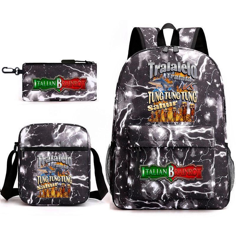 American Shanhaijing Backpack Student School Bag Shoulder Bag