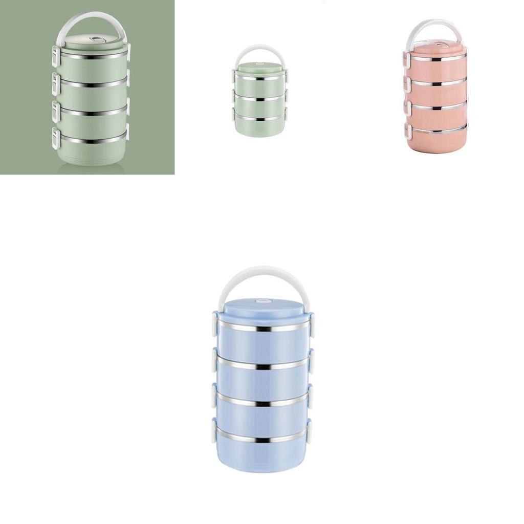 Контейнер для хранения продуктов из нержавеющей стали с модульными слоями для организации ежедневного питания