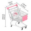 Kids Mini Shopping Cart for Role Play, Supermarket Handcart Toy, Storage Basket Children