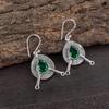 Green Emerald Gemstone Jewelry, 925 Solid Sterling Silver Earrings, Emerald Earrings Latest Jewelry, Handmade Gift For Her
