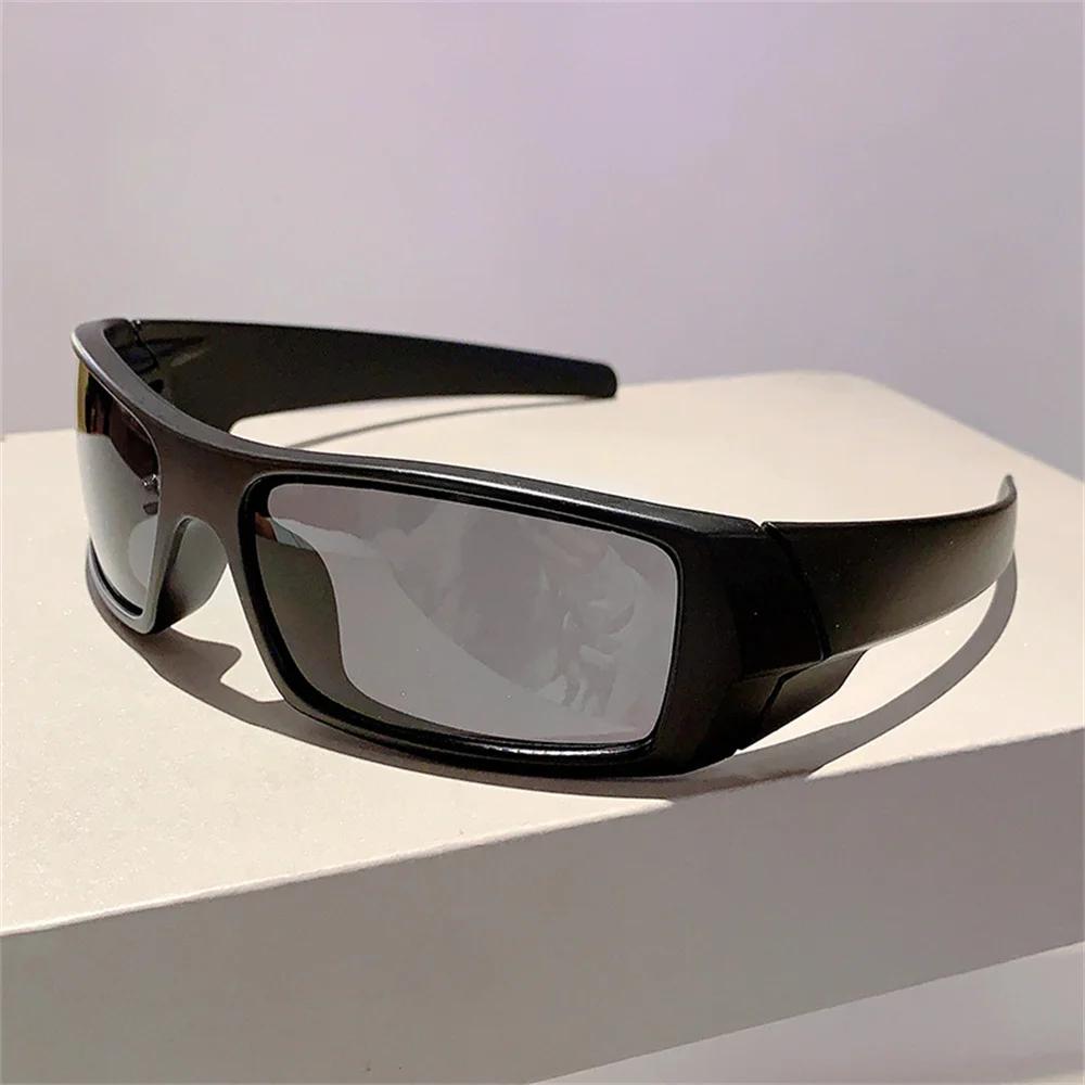 Rectangular Around Frame Sunglasses Men Outdoor Driving Cycling Eyepiece Women  Sun Glasses Anti Uv400 Shades