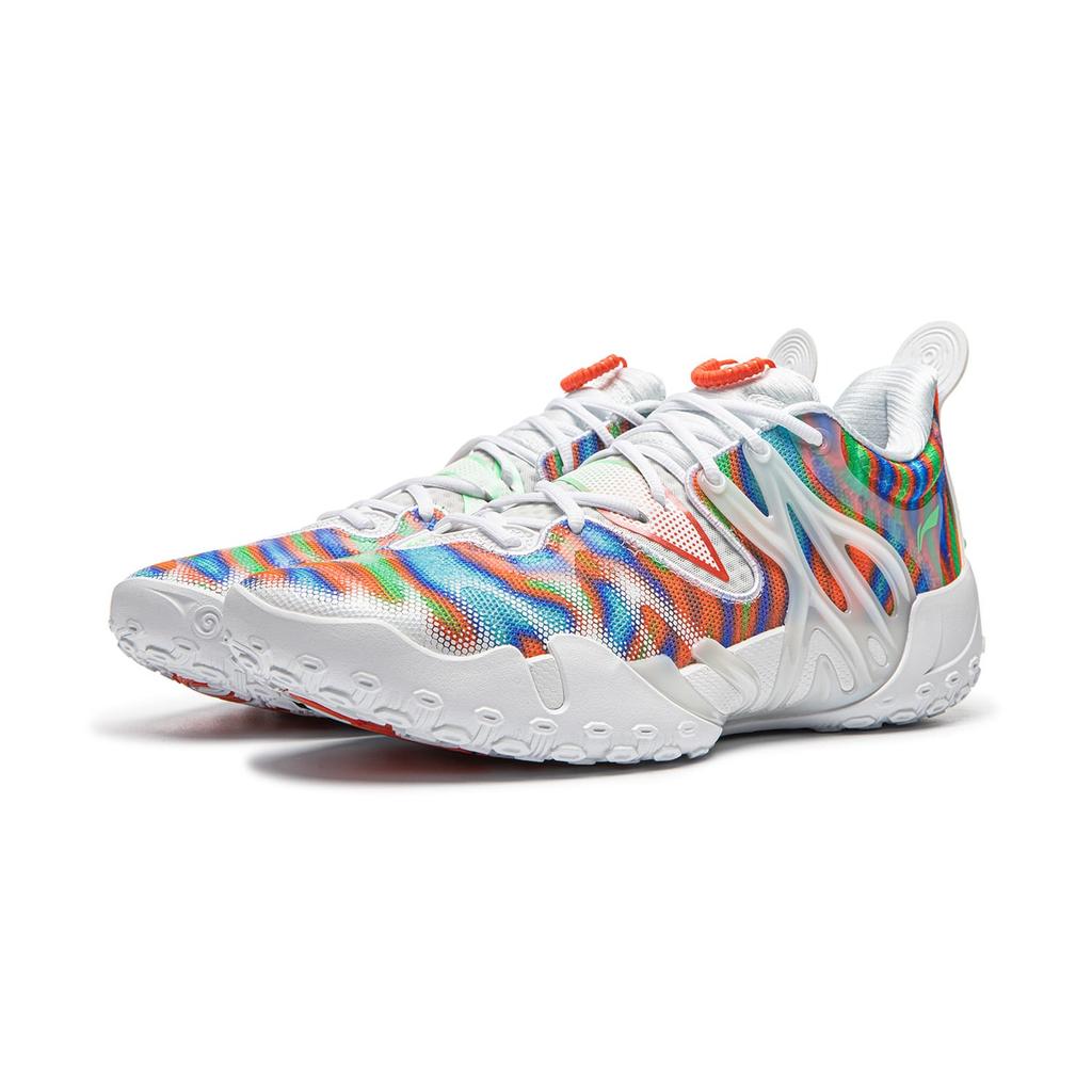 Баскетбольные кроссовки Li Ning BadFive 6 Мужские Низкие Стандартные Белый/Дан Красный ABFW019-9