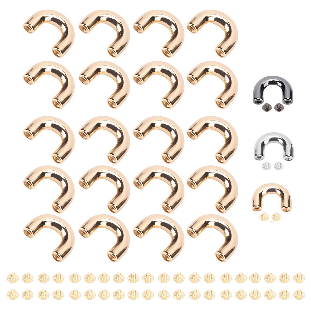 20 комплектов пряжек для арочного моста, U-образные кольца, цепные ремни, соединители из цинкового сплава, железо для сумок C