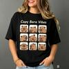 Cute Capybara Cartoon Unisexs Tshirt Capy Bara Vibes Graphic Casual Short Sleeve Tee For Everyday Wear And Animal Lover Gifts