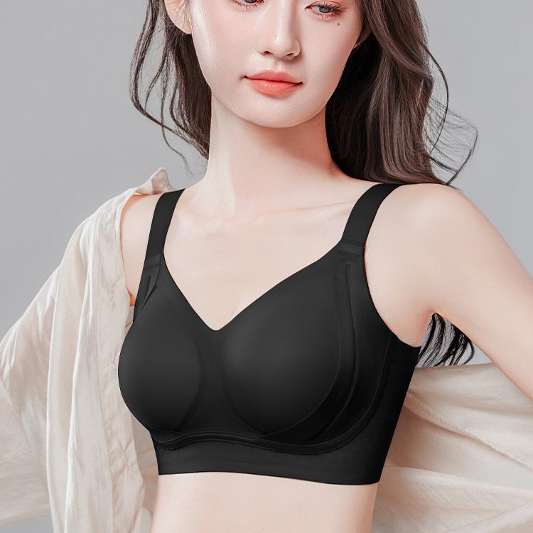 Thin Underwear Women's Gathering Bra Seamless Bra Breast Retraction Anti-sagging Breathable Women's Bra Push Up Bra