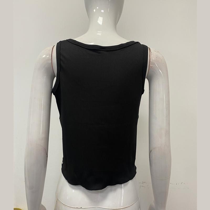 Европейский и американский ретро-жилет с принтом, имитирующим талию, выполненный методом горячего тиснения.