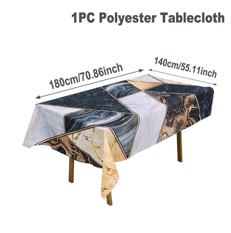 Скатерть прямоугольная мраморная 180x140 см, полиэстеровая скатерть, моющаяся, многоразовая, для кухни, столовой, пикника, вечеринки, скатерти, декор