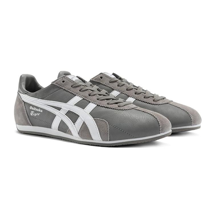 ONITSUKA TIGER Runspark Повседневные Нескользящие Низкие Кеды для Скейтбординга Унисекс Кроссовки Серые 1183B480-020