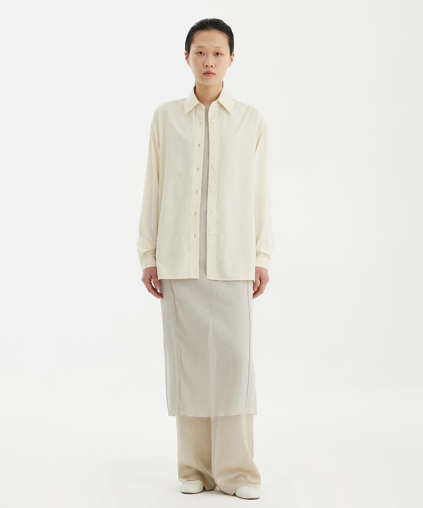 YOUTH Fluid Straight-Leg Pants - Light Beige