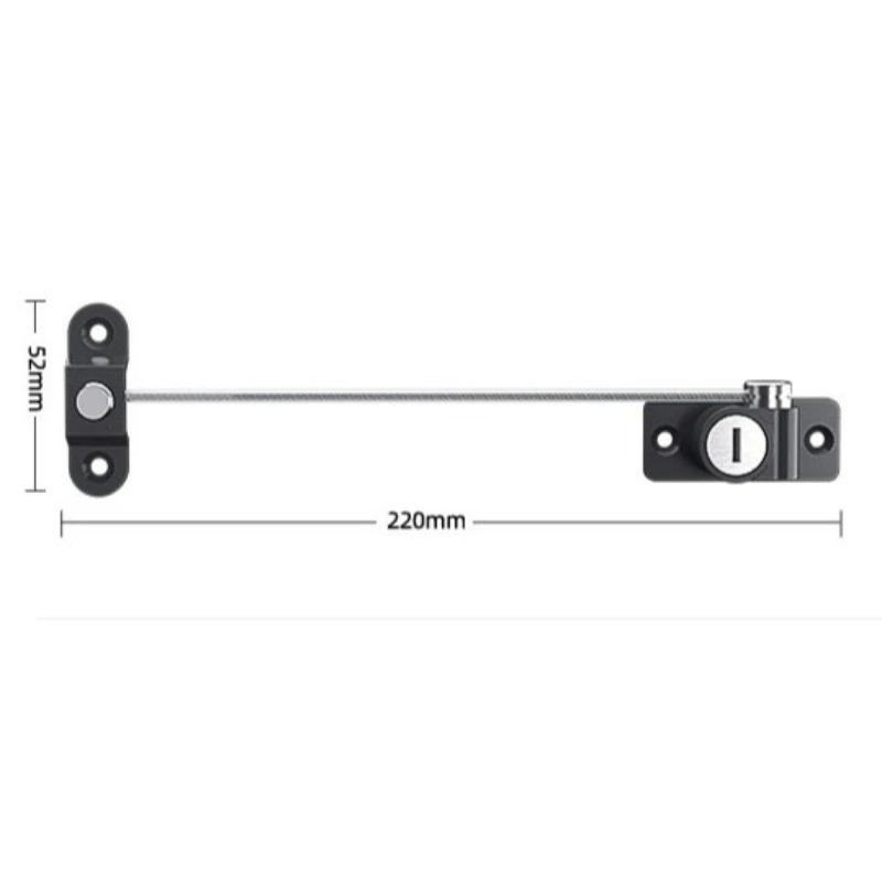 Window Door Restrictor Baby Kids Child Pet Safety Security Chain Lock Kits Stainless Steel Casement Window Limiters