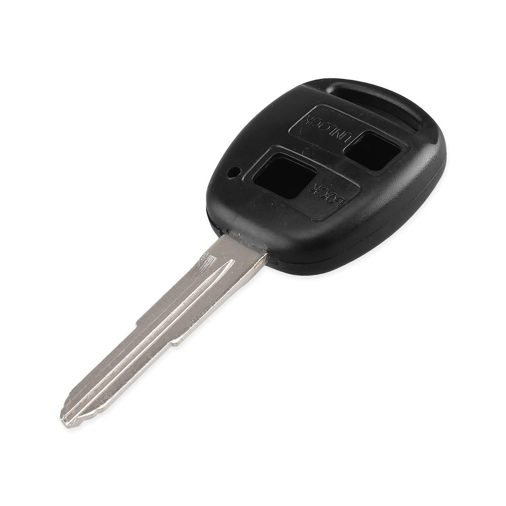 Корпус брелока для автомобиля для Toyota Yaris Prado Tarago Camry Corolla С неразрезанным лезвием Toy41 С контактной площадкой