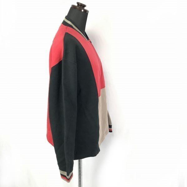 90s Vintage/CC KANSAI by Kansai Yamamoto Color Panel Anorak Sweat Trainer/Men’s Size L/3/Clear Material Logo(USED)