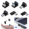 Угловой USB 3.0 Male to Female удлинитель, 90 градусов, вверх/вниз, для ПК