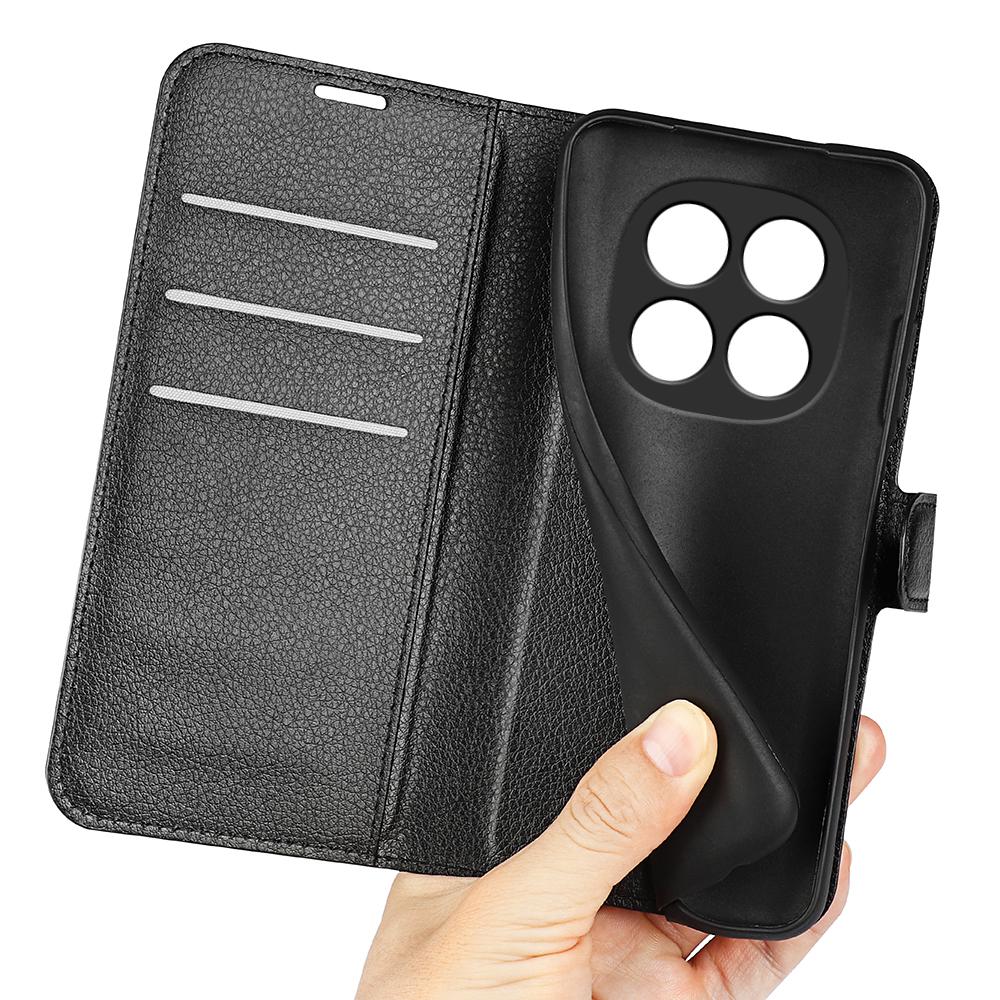 Для Xiaomi Poco M8 5G/Redmi Note 15 5G (Глобальный) Чехол Кожаный бумажник с текстурой личи, противоударный, для телефона