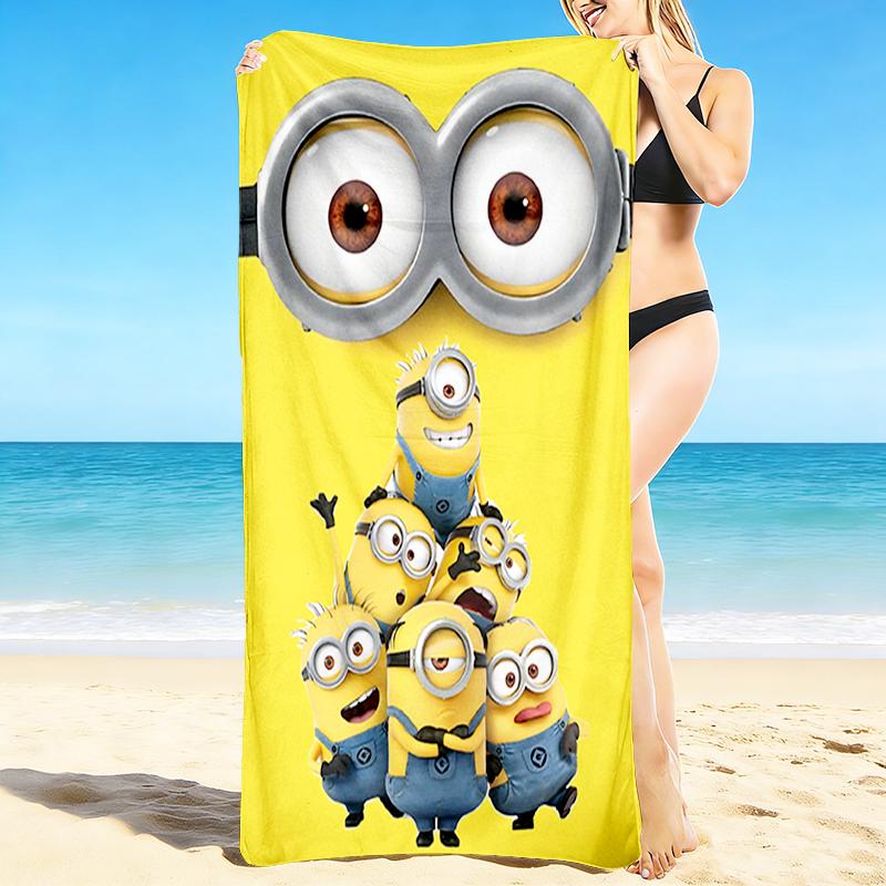 1Pc Despicable Minions Teamwork Beach Towel Quick Dry Multiuse For Beach Pool Gym Yoga Home Travel Christmas Halloween Xmas Gift G1142