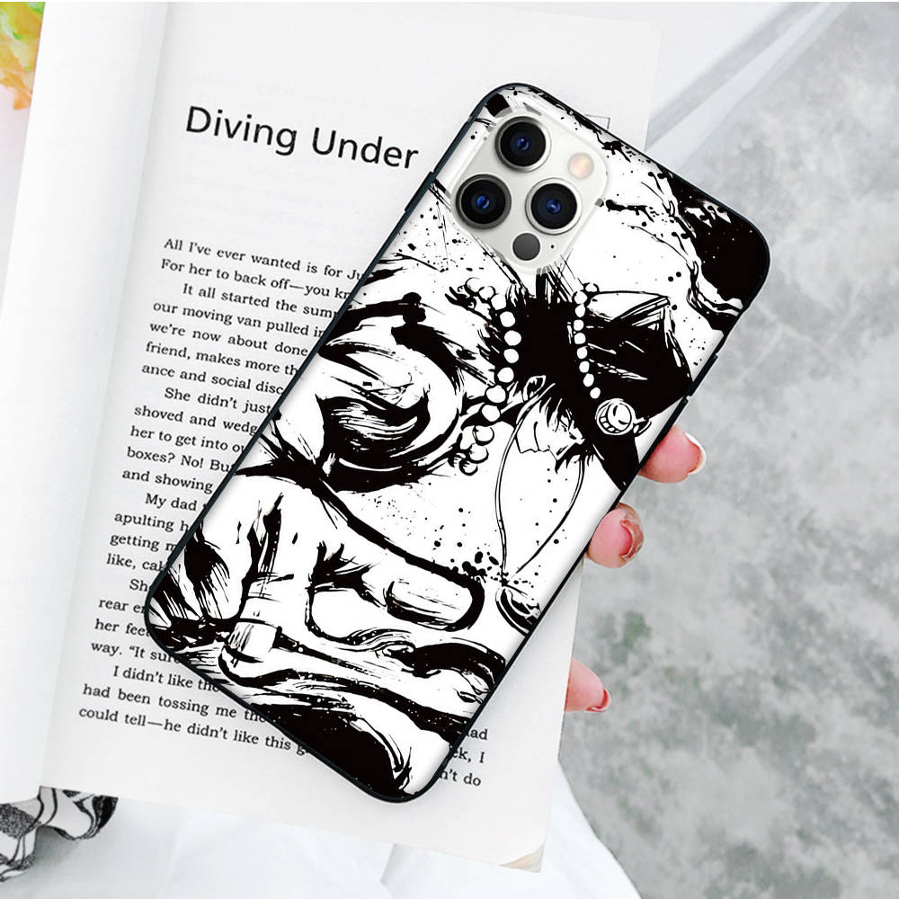 Мягкий черный чехол JW52 Ace Sabo для iPhone 16 15 Plus 14 13 Pro 8 SE XR XS Max P30 Nova 5T Y5P Y6 Y7 Y8P Y9 Realme C30 C33 C31 VIVO Y36 V27