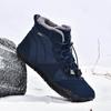 Хлопковые походные ботинки Winter Plus Velvet High Tops износостойкие уличные зимние ботинки повседневные спортивные теплые плюшевые нескользящие мужские туфли