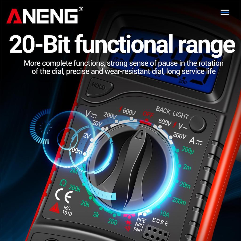 Aneng XL830L цифровой мультиметр ESR метр тестеры автомобильный электрический Dmm транзистор пиковый тестер измеритель емкости