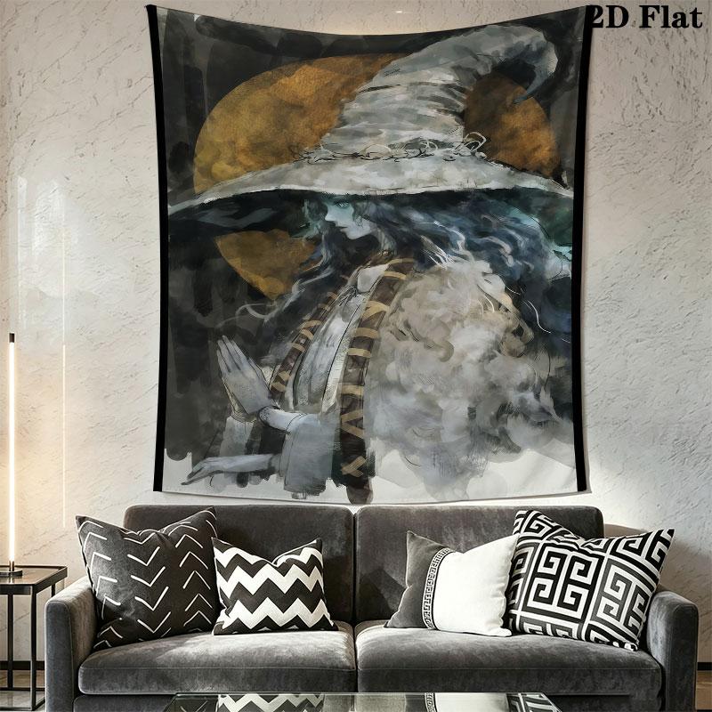 Ranni Star Wall Hanging Printed Fabric Blanket Decorative Tapestries for Bedroom Living Room Home Decor