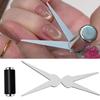 Double-Ended French Nail Art Magnet - V-Shape Cat Eye Magnetic Rod for 3D Gel Polish Effect, Professional Manicure Tool Kit