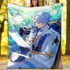 1pc Genshin Impact1 Theme Blanket - Digital Print, Polyester, Cozy for All Seasons, Perfect for Outdoor, Camping, and Travel