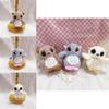 Cute Owl Plush Doll With Short Plush Material For Backpack Charm And Collectible