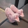 Детские зимние снегоступы на флисовой подкладке: Плотный хлопок, Без шнурков, Нескользящие, для мальчиков и девочек