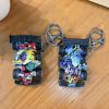 Go-cart Cartoon Keychain Pendant with Double-Ring Hook Anti-Detachable Design Decompression Tool Keychain Accessory