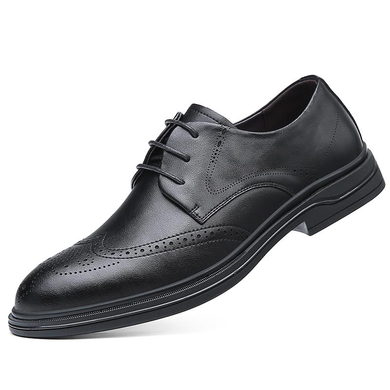 Модные новые классические мужские туфли в стиле ретро, формальные черные кожаные туфли, оксфорды на шнуровке для пожилых, свадебные, офисные, деловые, повседневные туфли для вождения