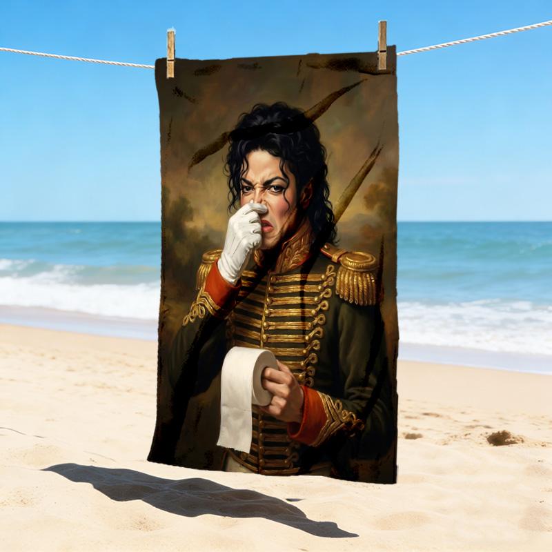 Michael Jackson Stylish Digital Printing Beach Towel Quickdrying Absorbent Blanket For Beach Pool Gym Travel