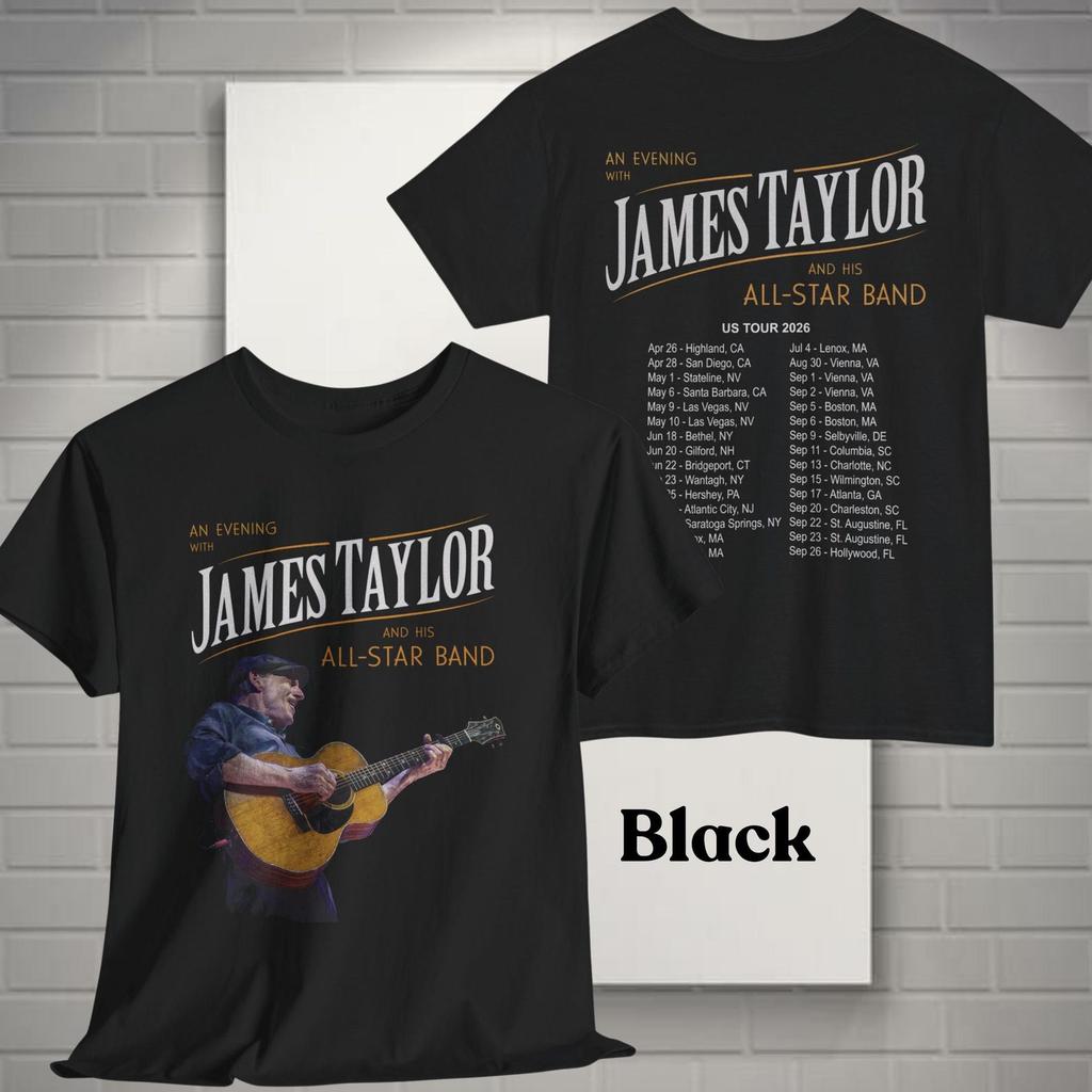 Apparel Concert Tour 2026 James Taylor - Merch & Gift Fans James Taylor