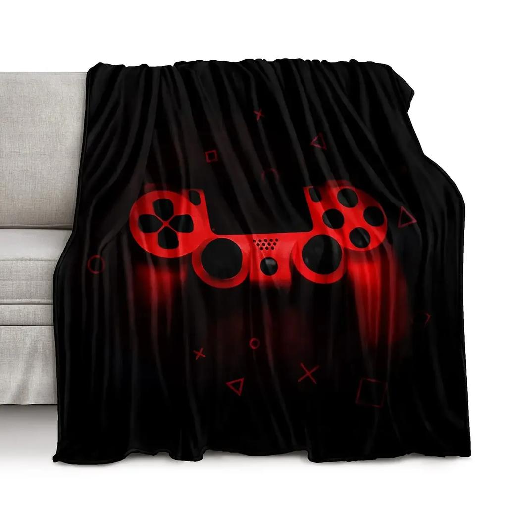 Плед для геймпада, классный игровой подарок для мальчиков, плед для игрового контроллера, мягкий фланелевый плед для дивана для детей.
