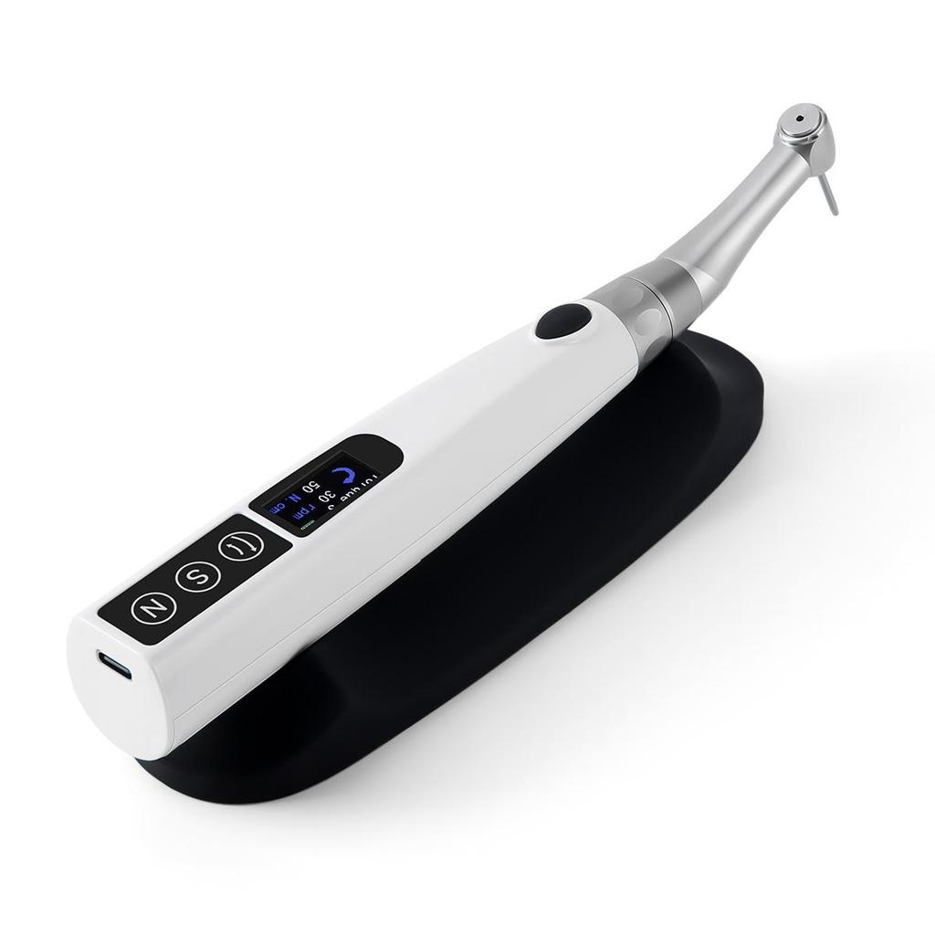 Dental Implant Motor Electric Wireless Torque Driver Implant Torque Wrench with 16pcs Screwdrivers Contra Angle Motor